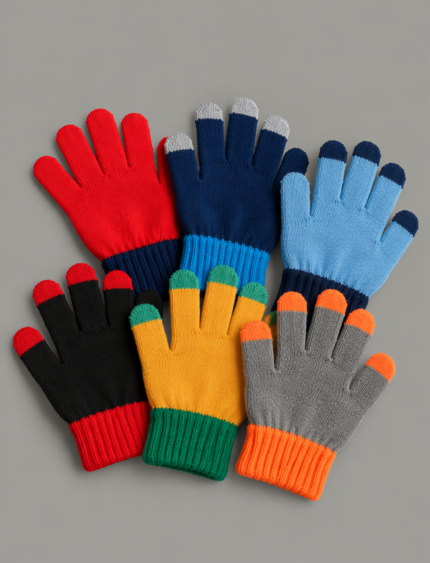 Winter Hand Gloves for Kids (ASRTD Colours)